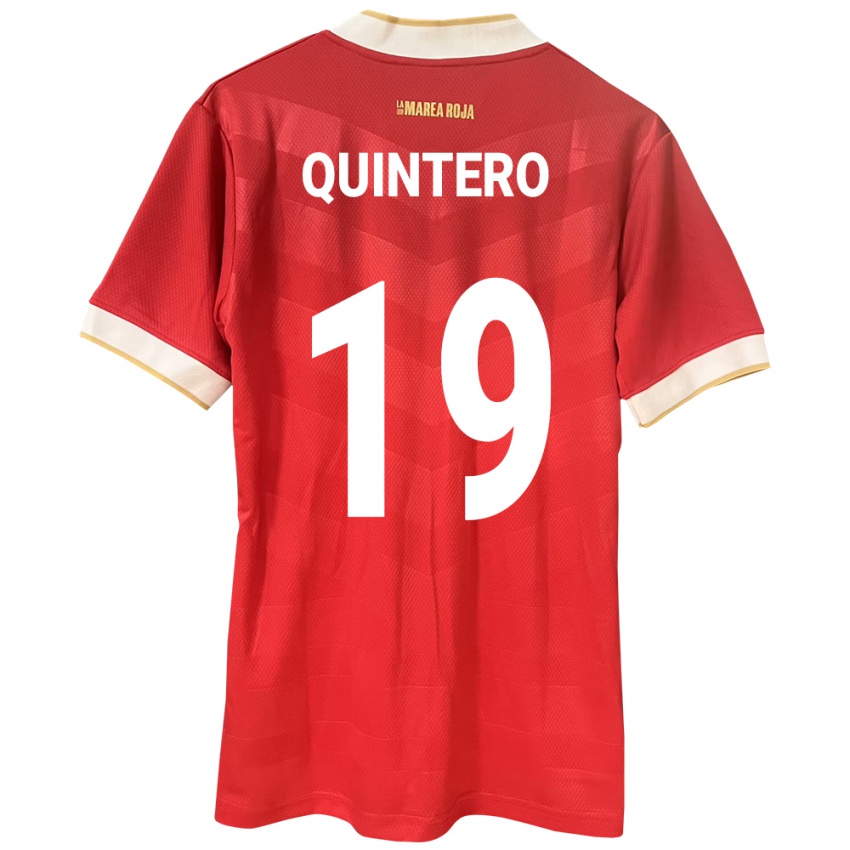Mann Panama Alberto Quintero #19 Rød Hjemmetrøye Drakt Trøye 24-26 Skjorter T-Skjorte