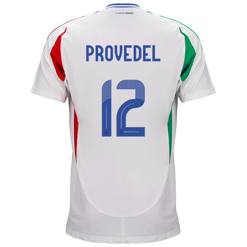 Mann Italia Ivan Provedel #12 Hvit Bortetrøye Drakt Trøye 24-26 Skjorter T-Skjorte