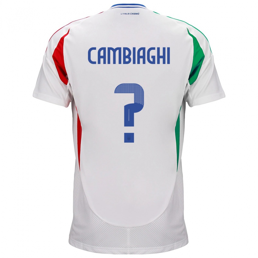 Mann Italia Michela Cambiaghi #0 Hvit Bortetrøye Drakt Trøye 24-26 Skjorter T-Skjorte