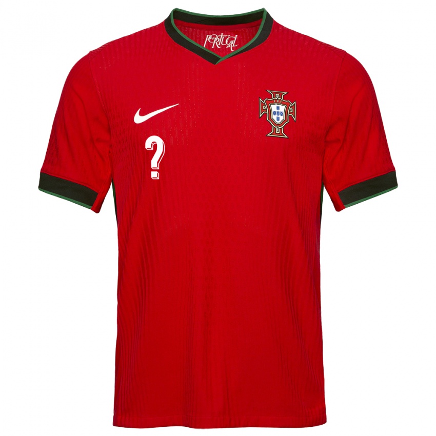 Dame Portugal Navnet Ditt #0 Rød Hjemmetrøye Drakt Trøye 24-26 Skjorter T-Skjorte