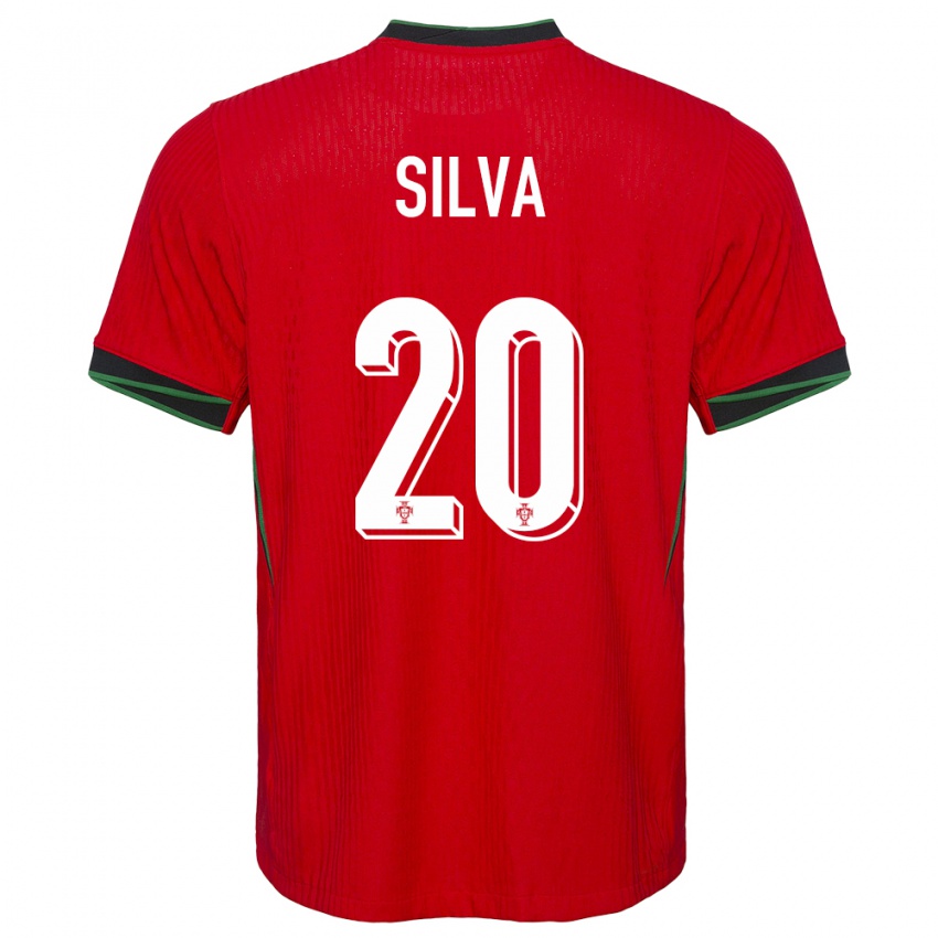 Dame Portugal Fabio Silva #20 Rød Hjemmetrøye Drakt Trøye 24-26 Skjorter T-Skjorte