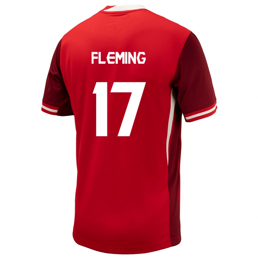 Dame Canada Jessie Fleming #17 Rød Hjemmetrøye Drakt Trøye 24-26 Skjorter T-Skjorte