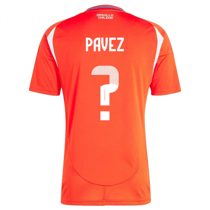 Dame Chile Camila Pavez #0 Rød Hjemmetrøye Drakt Trøye 24-26 Skjorter T-Skjorte