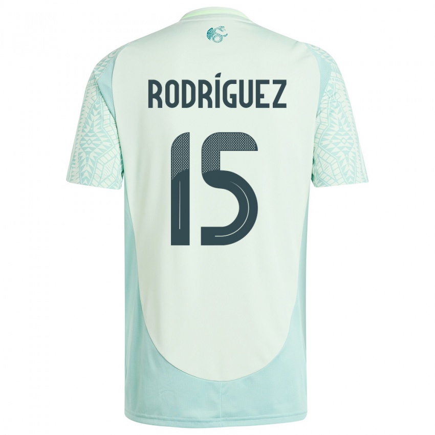 Dame Mexico Jorge Rodriguez #15 Lin Grønn Bortetrøye Drakt Trøye 24-26 Skjorter T-Skjorte
