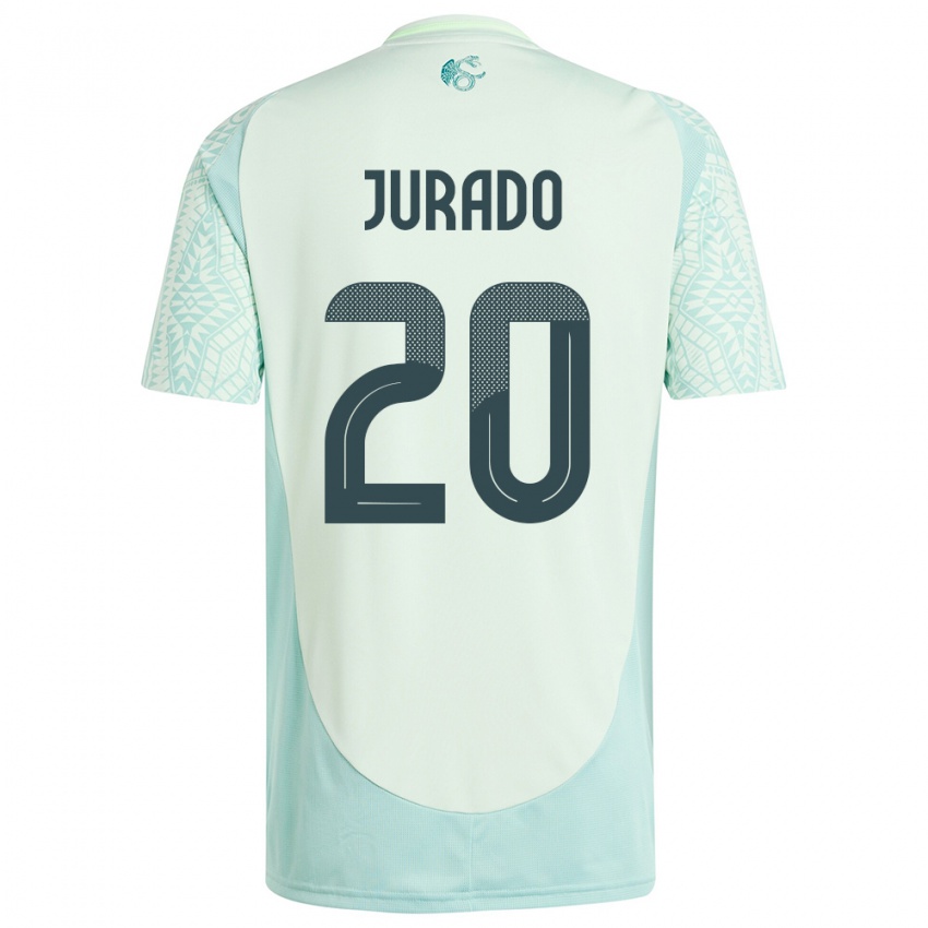 Dame Mexico Heriberto Jurado #20 Lin Grønn Bortetrøye Drakt Trøye 24-26 Skjorter T-Skjorte