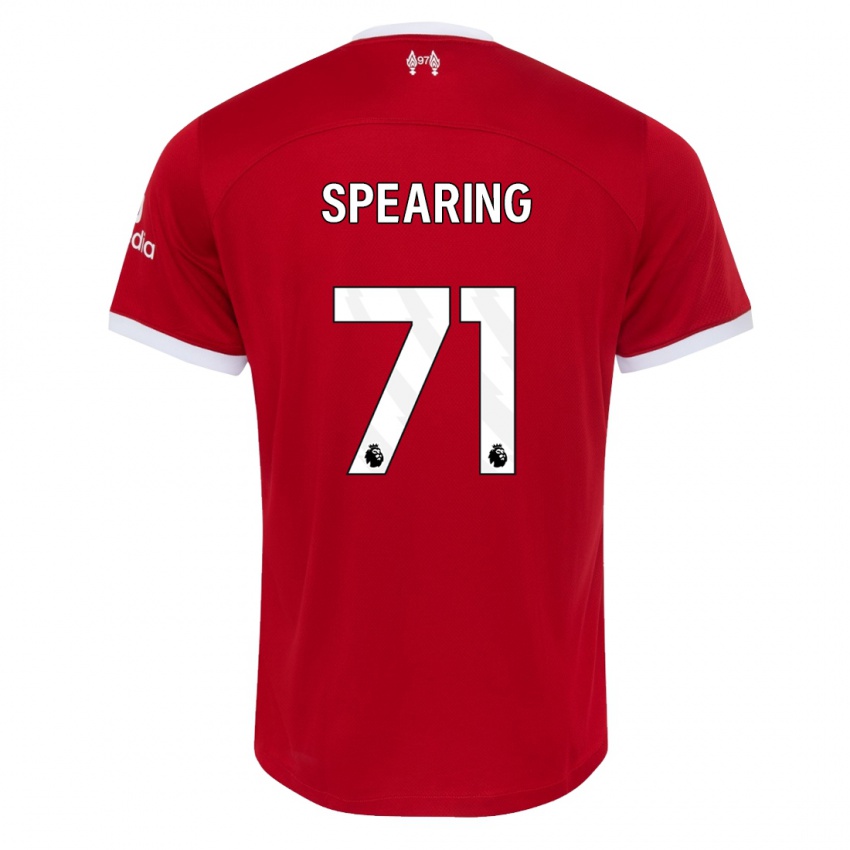 Barn Jay Spearing #71 Rød Hjemmetrøye Drakt Trøye 2023/24 Skjorter T-Skjorte
