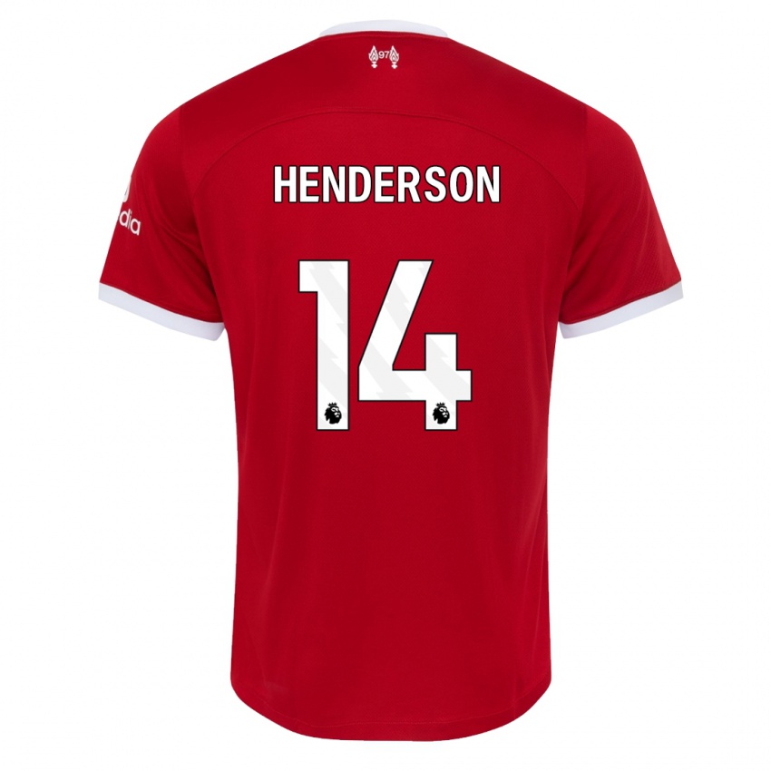 Barn Henderson #14 Rød Hjemmetrøye Drakt Trøye 2023/24 Skjorter T-Skjorte