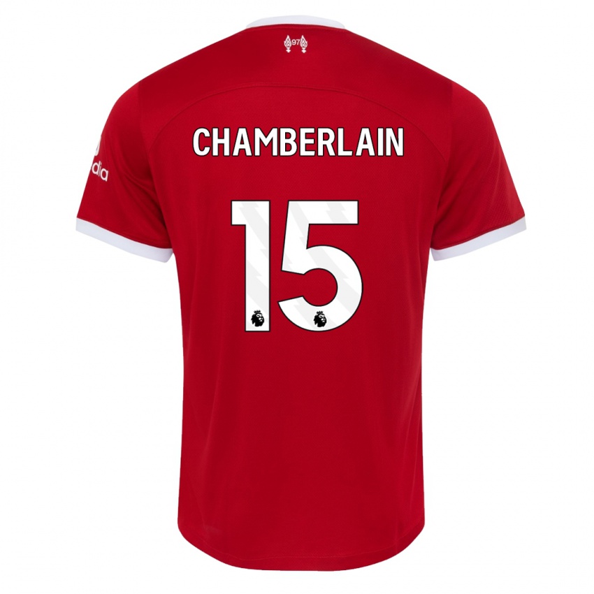Barn Alex Oxlade Chamberlain #15 Rød Hjemmetrøye Drakt Trøye 2023/24 Skjorter T-Skjorte