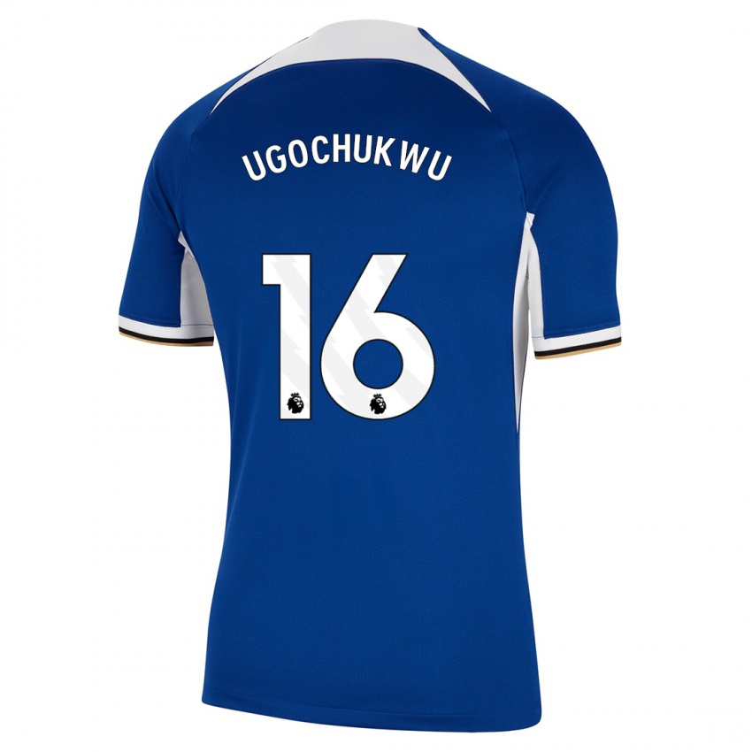Barn Lesley Ugochukwu #16 Blå Hjemmetrøye Drakt Trøye 2023/24 Skjorter T-Skjorte