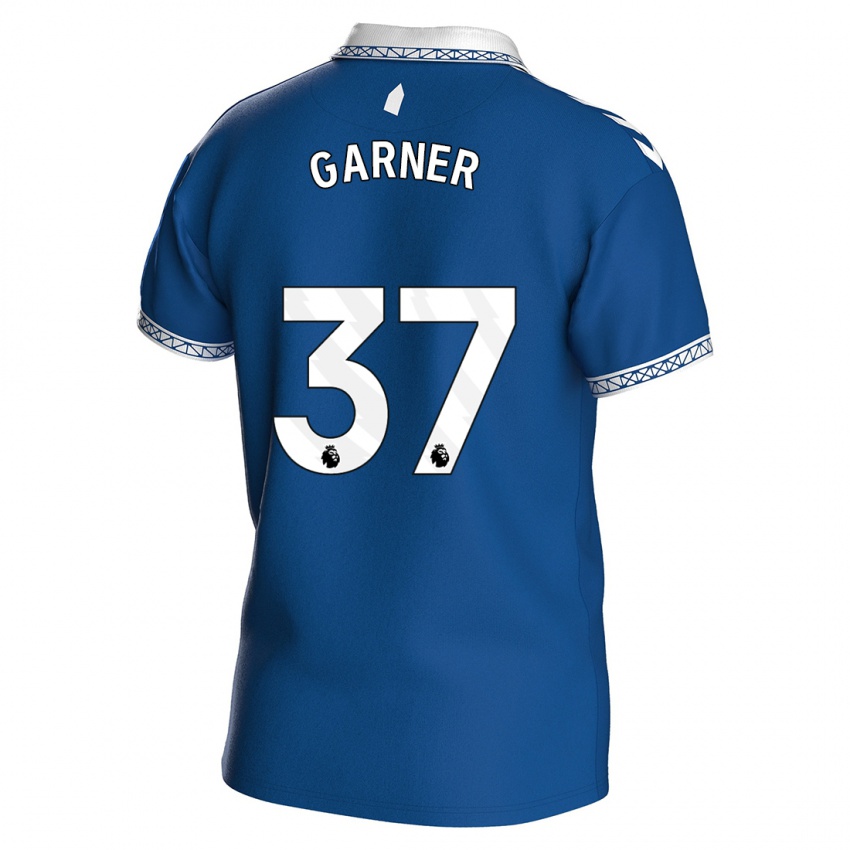 Barn James Garner #37 Kongeblå Hjemmetrøye Drakt Trøye 2023/24 Skjorter T-Skjorte