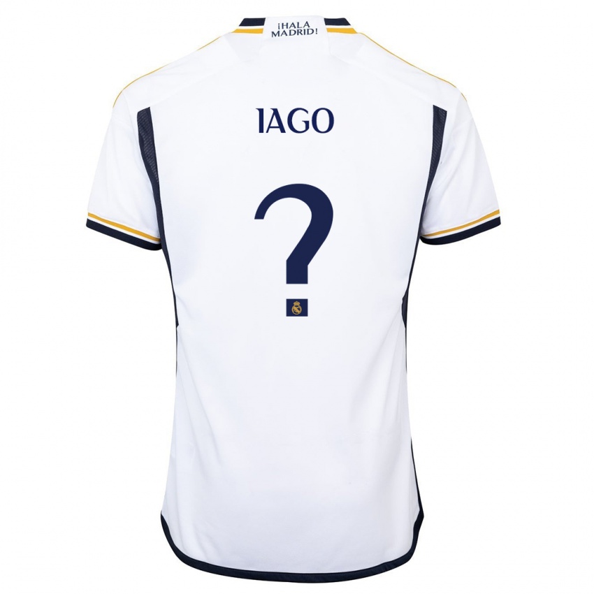 Barn Paulo Iago #0 Hvit Hjemmetrøye Drakt Trøye 2023/24 Skjorter T-Skjorte
