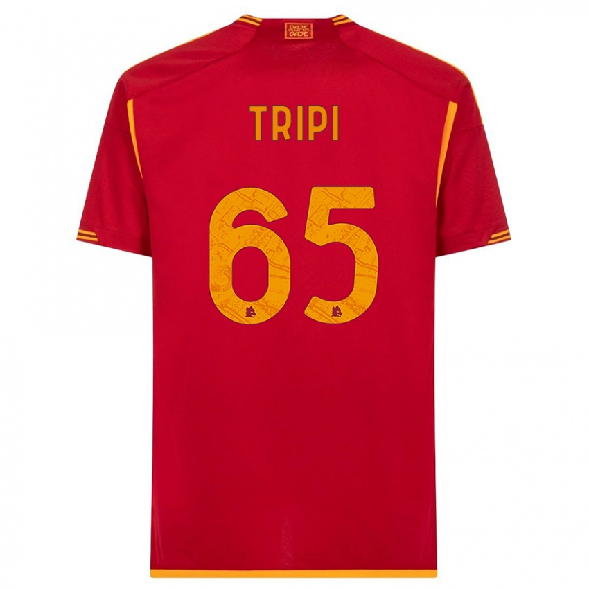 Barn Filippo Tripi #65 Rød Hjemmetrøye Drakt Trøye 2023/24 Skjorter T-Skjorte