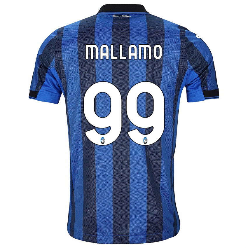 Barn Alessandro Mallamo #99 Svart Blå Hjemmetrøye Drakt Trøye 2023/24 Skjorter T-Skjorte