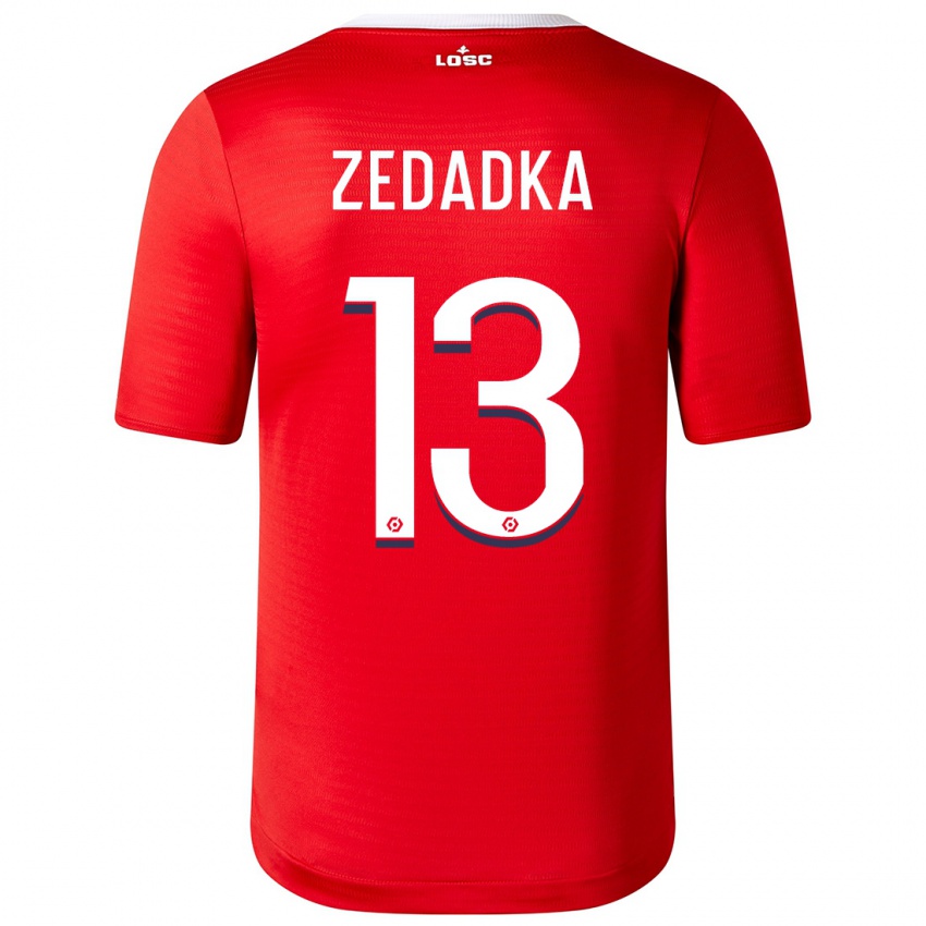 Barn Akim Zedadka #13 Rød Hjemmetrøye Drakt Trøye 2023/24 Skjorter T-Skjorte