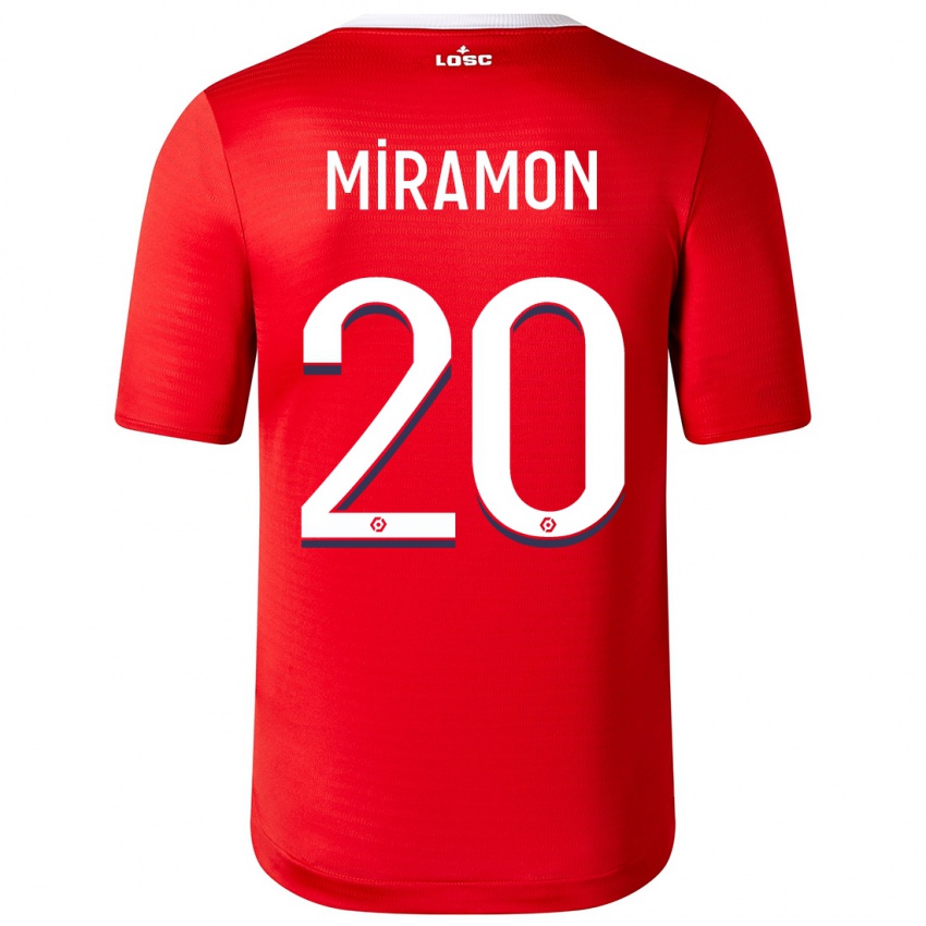 Barn Ignacio Miramón #20 Rød Hjemmetrøye Drakt Trøye 2023/24 Skjorter T-Skjorte
