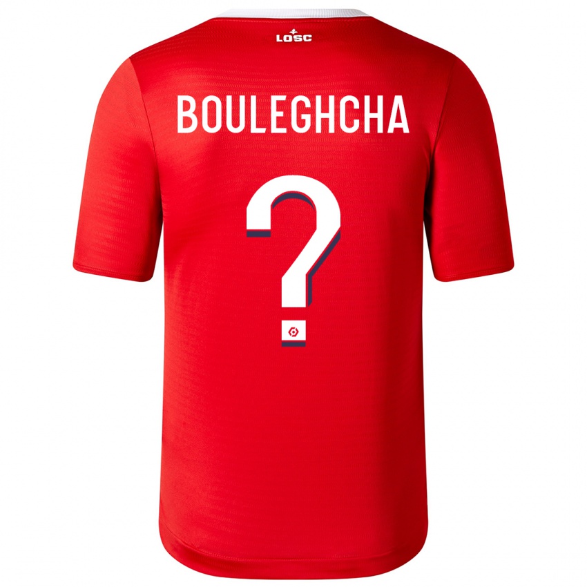 Barn Ismail Bouleghcha #0 Rød Hjemmetrøye Drakt Trøye 2023/24 Skjorter T-Skjorte