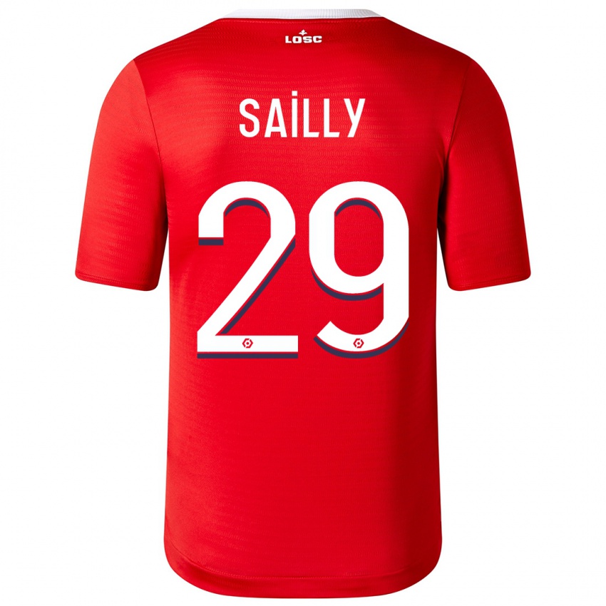 Barn Charlotte Sailly #29 Rød Hjemmetrøye Drakt Trøye 2023/24 Skjorter T-Skjorte