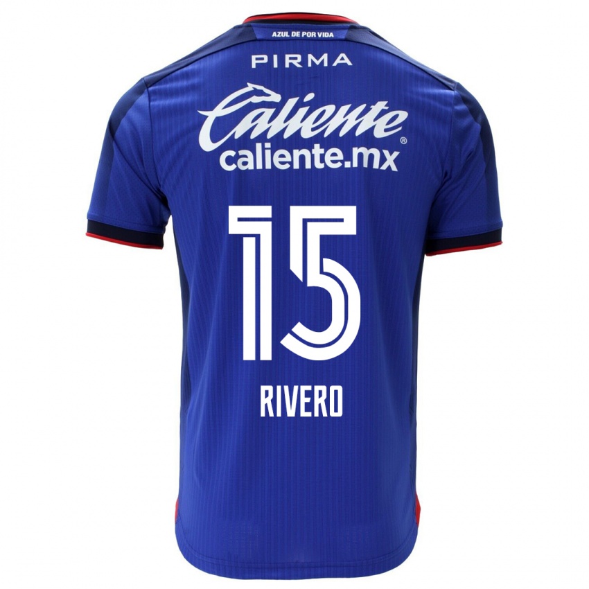 Barn Ignacio Rivero #15 Blå Hjemmetrøye Drakt Trøye 2023/24 Skjorter T-Skjorte