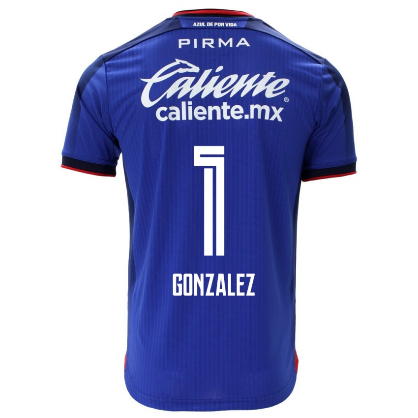 Barn Itzayana Gonzalez #1 Blå Hjemmetrøye Drakt Trøye 2023/24 Skjorter T-Skjorte