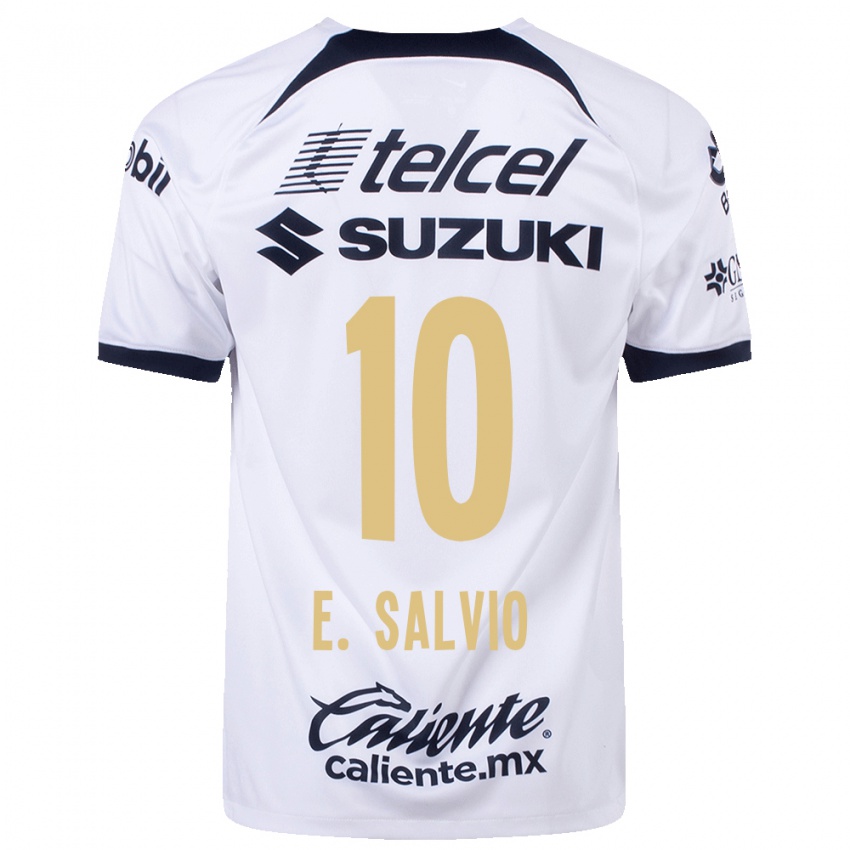 Barn Eduardo Salvio #10 Hvit Hjemmetrøye Drakt Trøye 2023/24 Skjorter T-Skjorte