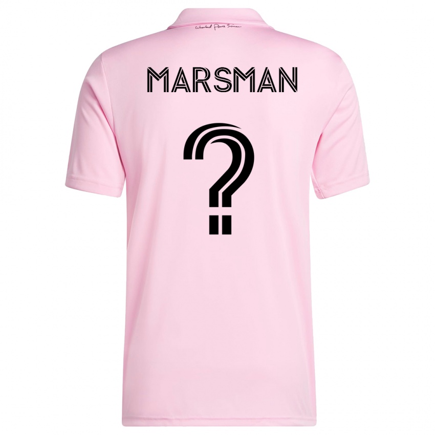 Barn Nick Marsman #0 Rosa Hjemmetrøye Drakt Trøye 2023/24 Skjorter T-Skjorte