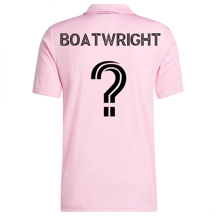 Barn Israel Boatwright #0 Rosa Hjemmetrøye Drakt Trøye 2023/24 Skjorter T-Skjorte