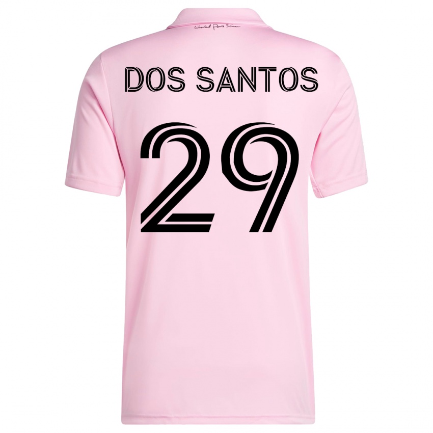 Barn Cj Dos Santos #29 Rosa Hjemmetrøye Drakt Trøye 2023/24 Skjorter T-Skjorte