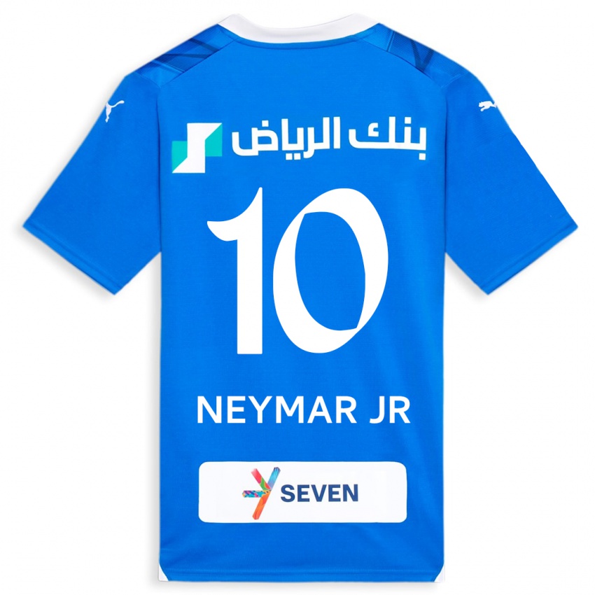 Barn Neymar #10 Blå Hjemmetrøye Drakt Trøye 2023/24 Skjorter T-Skjorte