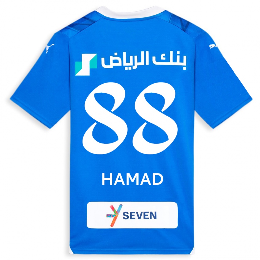 Barn Hamad Al-Yami #88 Blå Hjemmetrøye Drakt Trøye 2023/24 Skjorter T-Skjorte