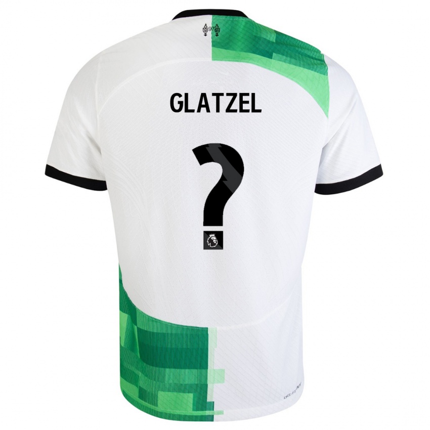 Barn Paul Glatzel #0 Hvit Grønn Bortetrøye Drakt Trøye 2023/24 Skjorter T-Skjorte