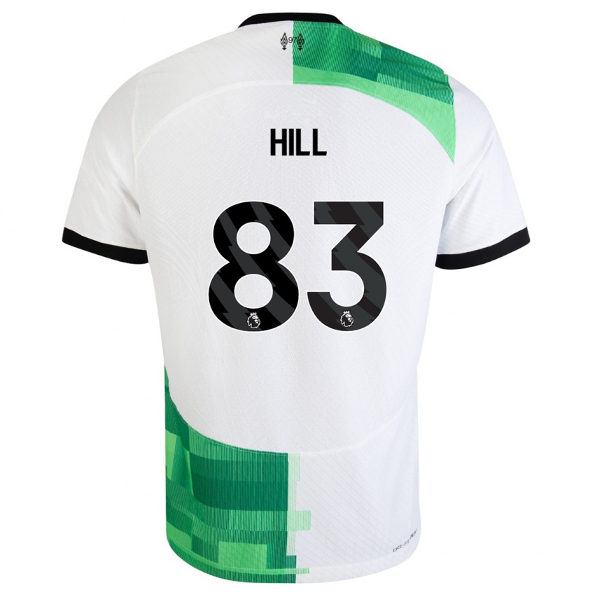 Barn Thomas Hill #83 Hvit Grønn Bortetrøye Drakt Trøye 2023/24 Skjorter T-Skjorte