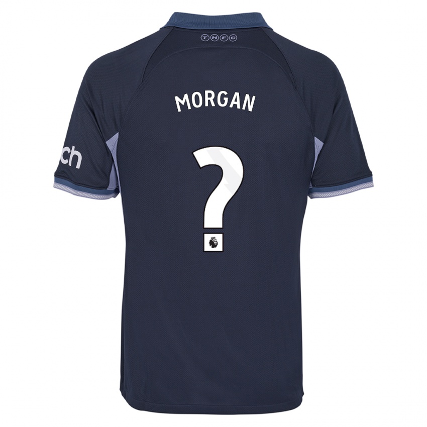 Barn Kieran Morgan #0 Mørke Blå Bortetrøye Drakt Trøye 2023/24 Skjorter T-Skjorte