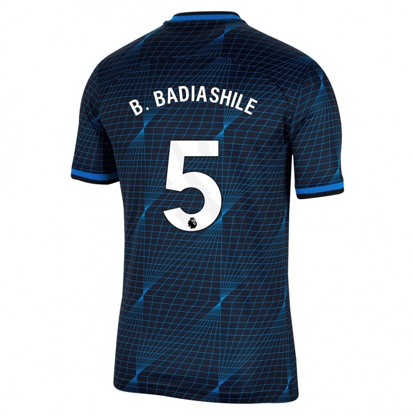 Barn Benoît Badiashile #5 Mørke Blå Bortetrøye Drakt Trøye 2023/24 Skjorter T-Skjorte