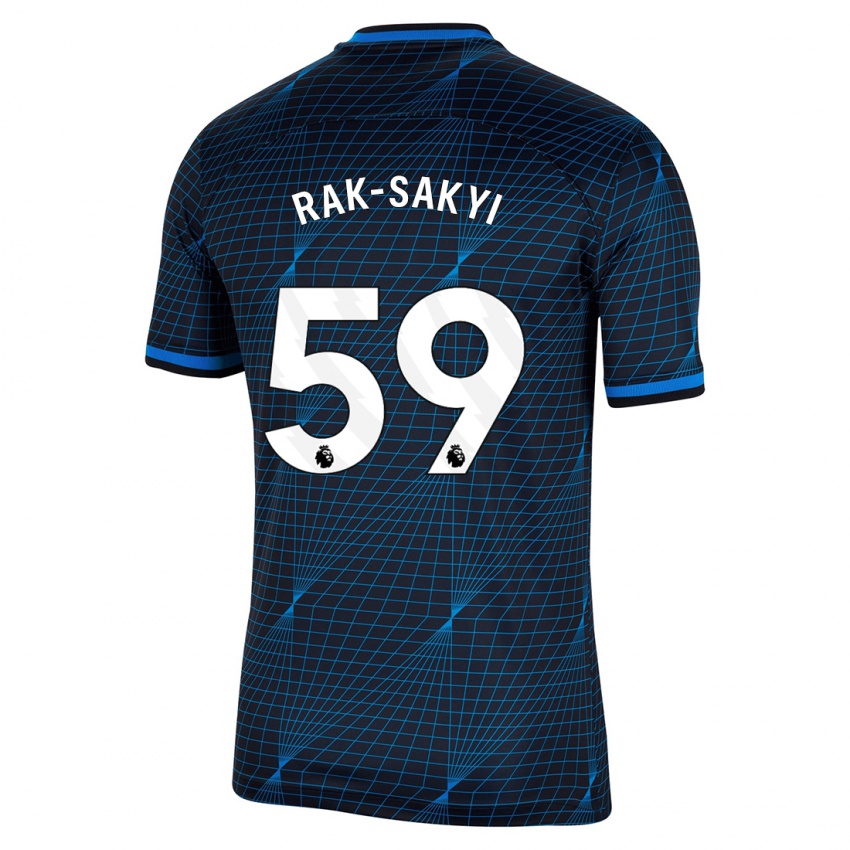 Barn Sam Rak-Sakyi #59 Mørke Blå Bortetrøye Drakt Trøye 2023/24 Skjorter T-Skjorte