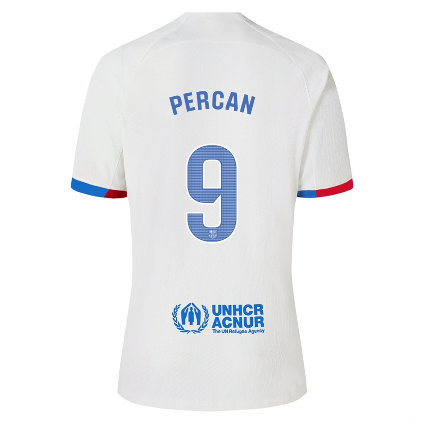 Barn Diego Percan #9 Hvit Bortetrøye Drakt Trøye 2023/24 Skjorter T-Skjorte
