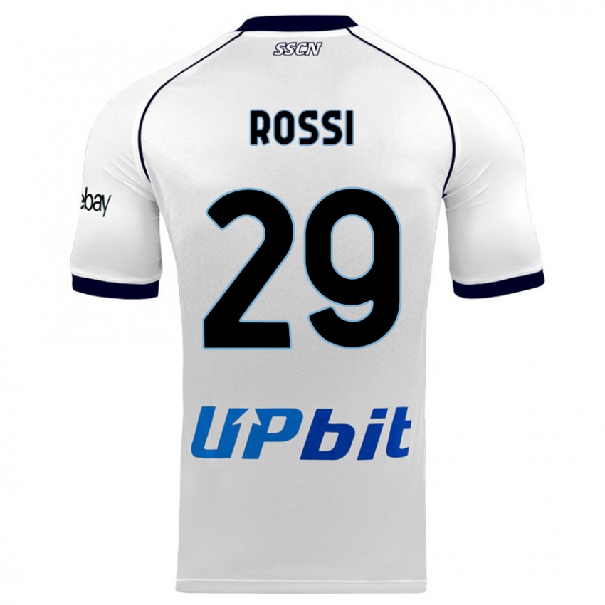 Barn Francesco Rossi #29 Hvit Bortetrøye Drakt Trøye 2023/24 Skjorter T-Skjorte