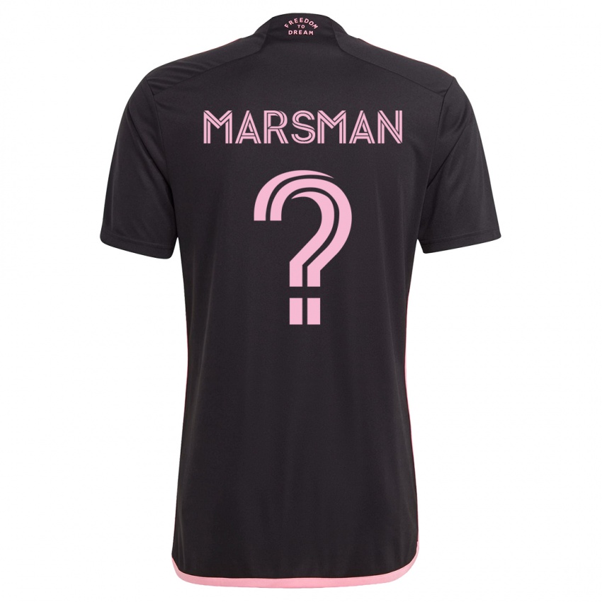 Barn Nick Marsman #0 Svart Bortetrøye Drakt Trøye 2023/24 Skjorter T-Skjorte