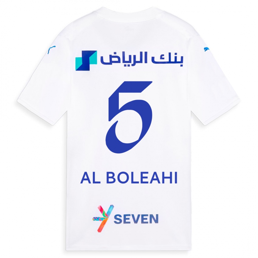 Barn Ali Al-Boleahi #5 Hvit Bortetrøye Drakt Trøye 2023/24 Skjorter T-Skjorte
