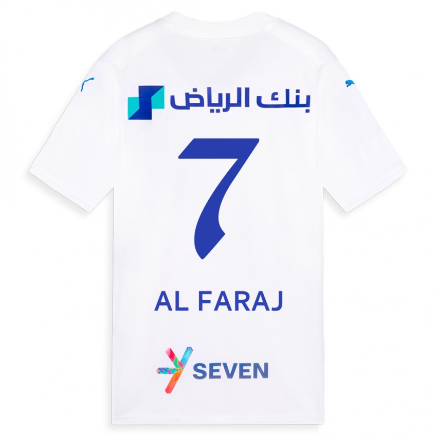 Barn Salman Al-Faraj #7 Hvit Bortetrøye Drakt Trøye 2023/24 Skjorter T-Skjorte