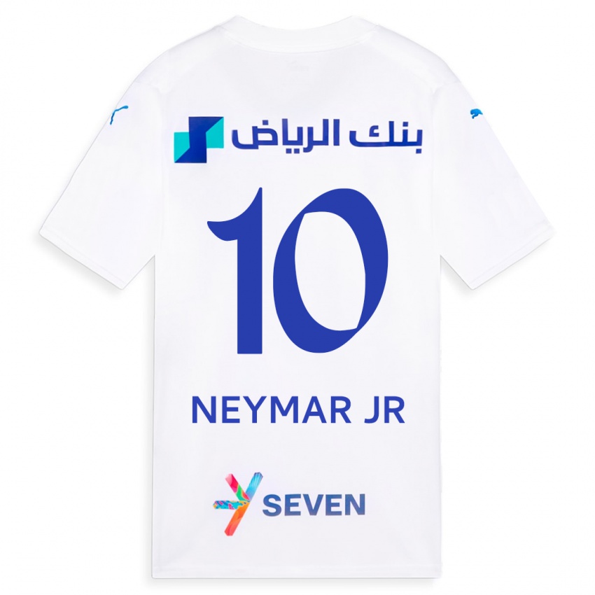 Barn Neymar #10 Hvit Bortetrøye Drakt Trøye 2023/24 Skjorter T-Skjorte