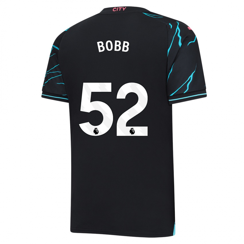 Barn Oscar Bobb #52 Mørke Blå Tredje Sett Drakt Trøye 2023/24 Skjorter T-Skjorte