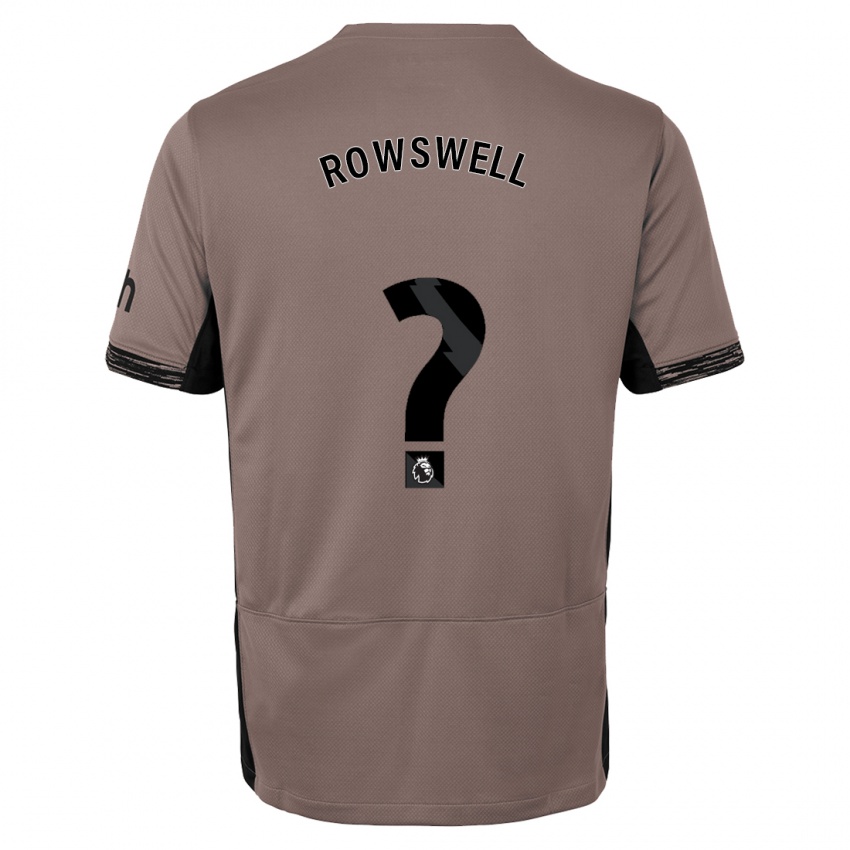 Barn James Rowswell #0 Mørk Beige Tredje Sett Drakt Trøye 2023/24 Skjorter T-Skjorte