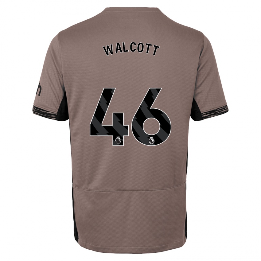 Barn Malachi Fagan Walcott #46 Mørk Beige Tredje Sett Drakt Trøye 2023/24 Skjorter T-Skjorte