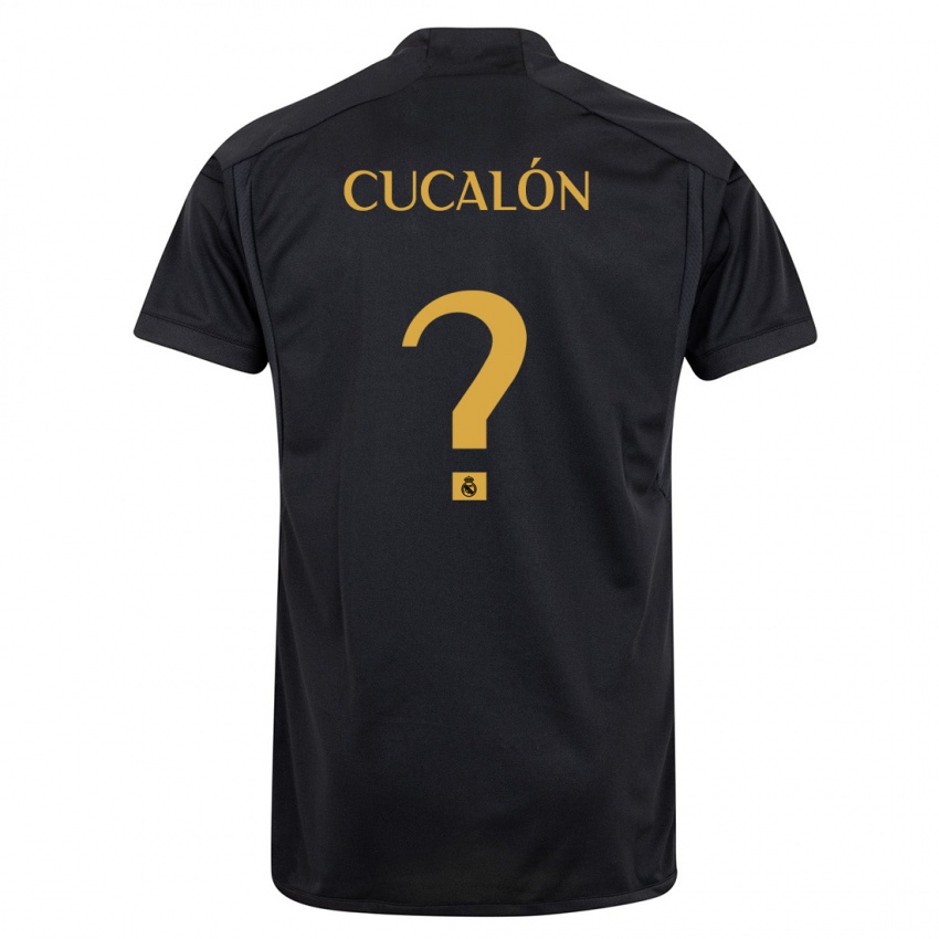 Barn Marc Cucalón #0 Svart Tredje Sett Drakt Trøye 2023/24 Skjorter T-Skjorte