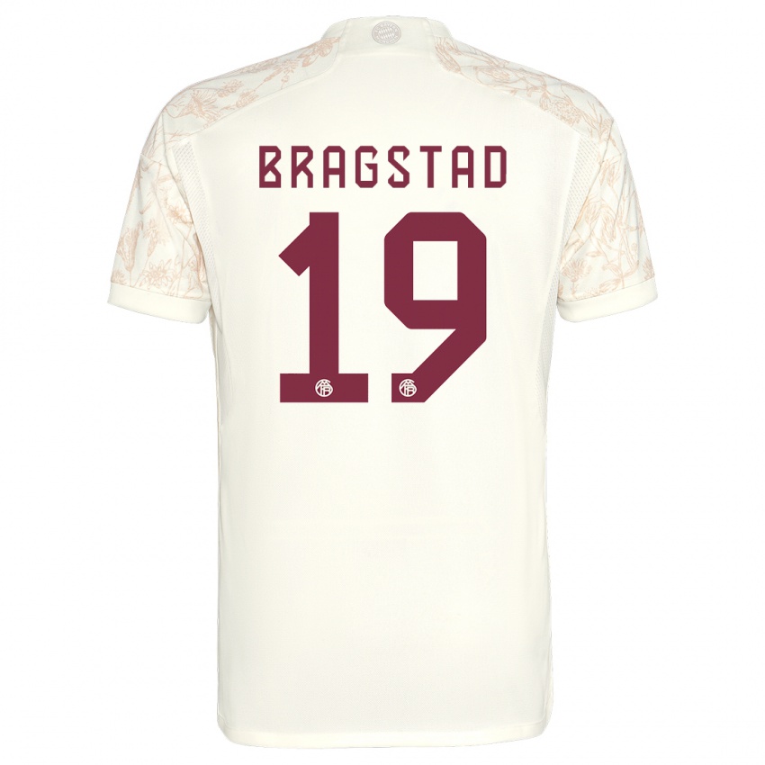 Barn Emilie Bragstad #19 Off White Tredje Sett Drakt Trøye 2023/24 Skjorter T-Skjorte