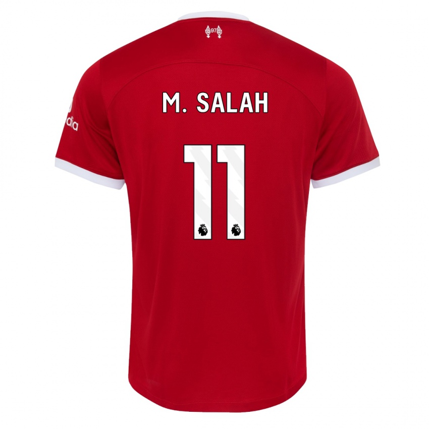 Mann Mohamed Salah #11 Rød Hjemmetrøye Drakt Trøye 2023/24 Skjorter T-Skjorte
