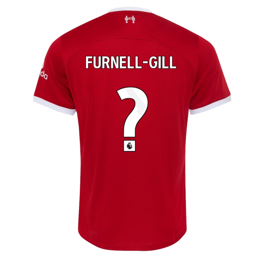 Mann Luca Furnell-Gill #0 Rød Hjemmetrøye Drakt Trøye 2023/24 Skjorter T-Skjorte