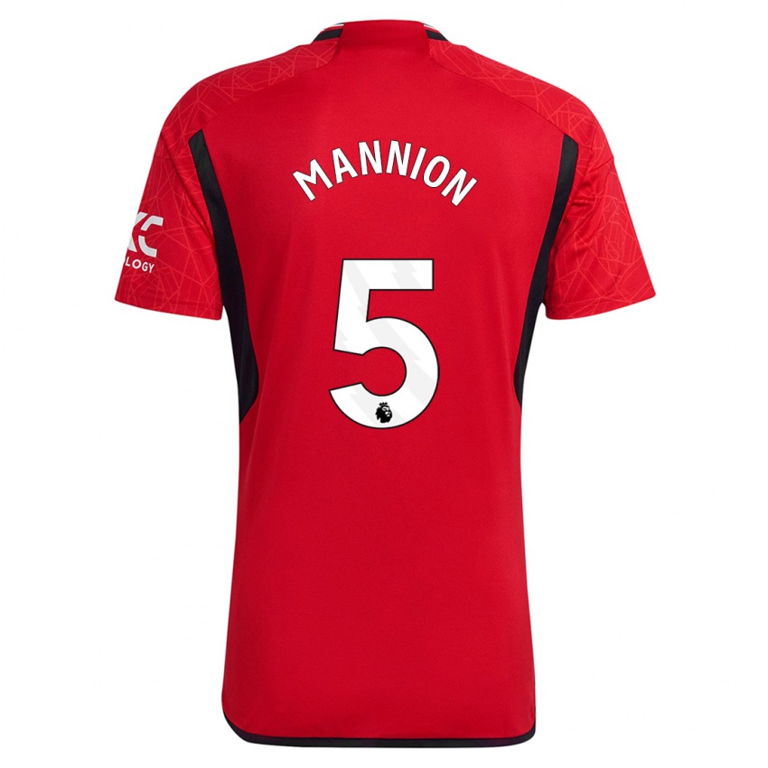 Mann Aoife Mannion #5 Rød Hjemmetrøye Drakt Trøye 2023/24 Skjorter T-Skjorte