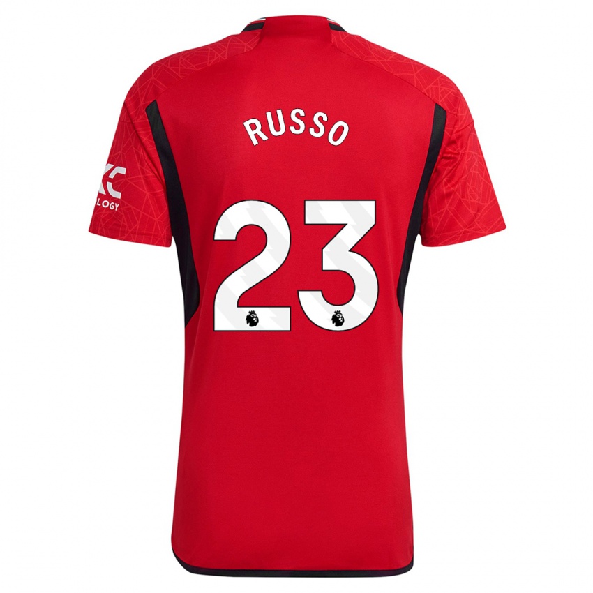 Mann Alessia Russo #23 Rød Hjemmetrøye Drakt Trøye 2023/24 Skjorter T-Skjorte