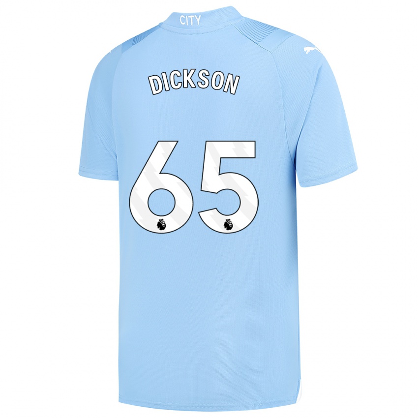 Mann Will Dickson #65 Lyse Blå Hjemmetrøye Drakt Trøye 2023/24 Skjorter T-Skjorte
